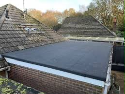 Completed flat roof replacement on a brick extension in Aylesbury, Buckinghamshire