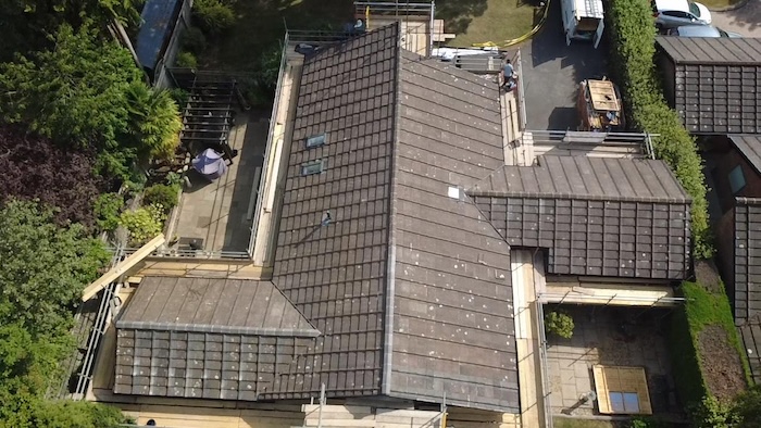 Completed re-roof with new ridge tiles and dry verge in High Wycombe