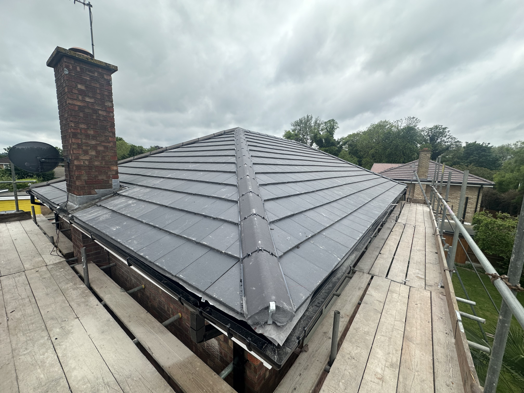 Roofing work